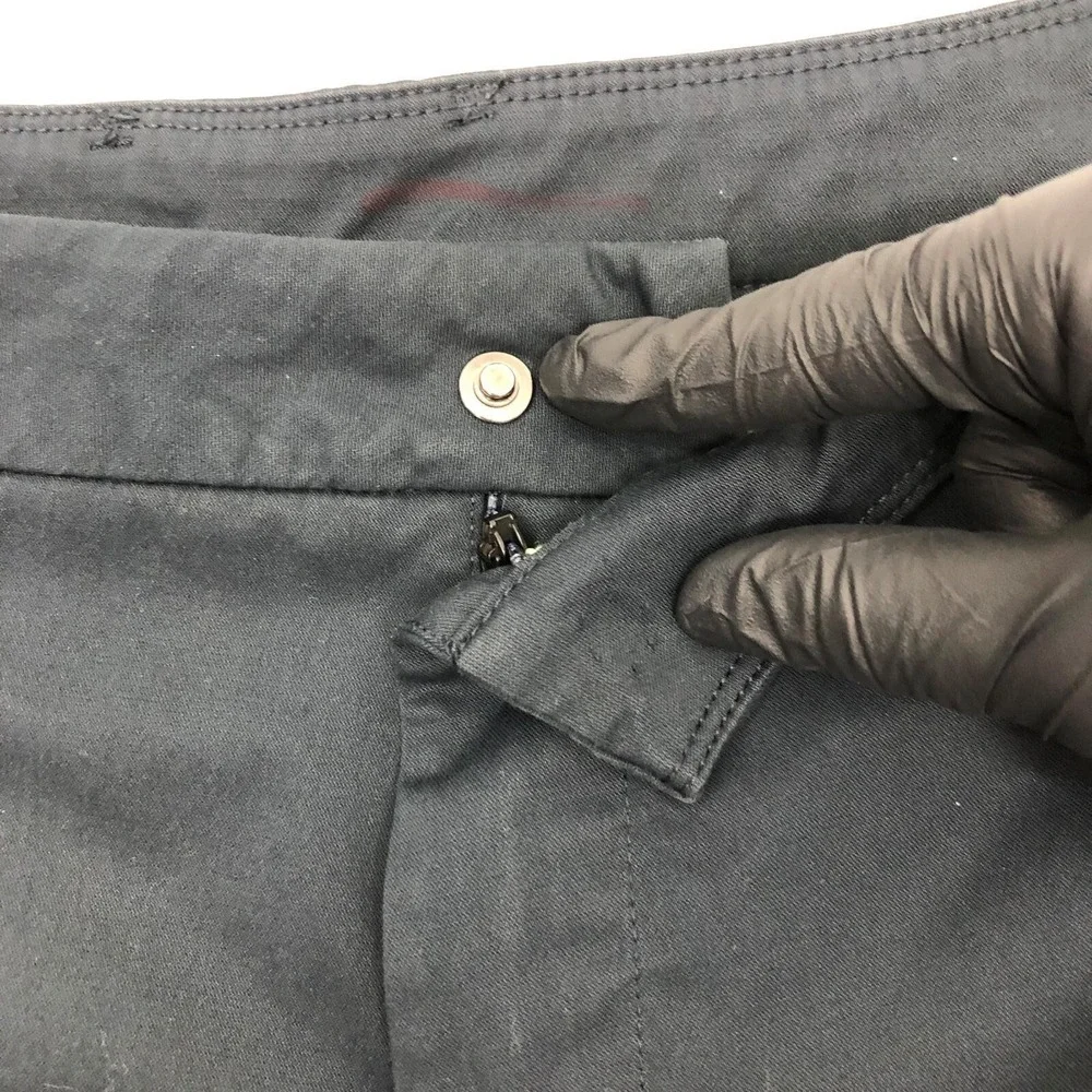 Birddogs Pants Mens 32x28 Black Chino Stretch Lined Flat Front Casual Golf Day